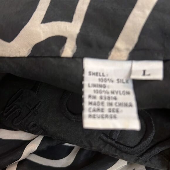 Fuda International Jacket Size Large 💯 Silk Woman’s Light Weight Zipper Front - Picture 9 of 12